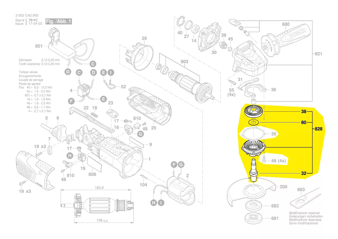 Flasque de palier réf. 2 609 007 333 BOSCH